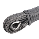 7MM x 15M Dyneema Winch Marine Rope Synthetic strap 4WD Boat Recovery BLK